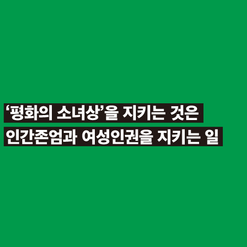 人 사람과  끝나지 않은 독립운동<BR> ‘평화의 소녀상’을 지키는 것은<BR>인간존엄과 여성인권을 지키는 일